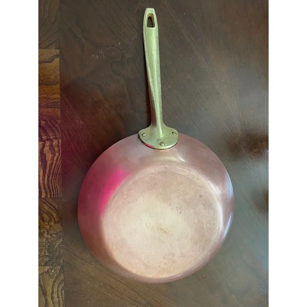Paul Revere Vintage Ware 1776/1976 Copper Brass10 1/2”Skillet Frying Pan